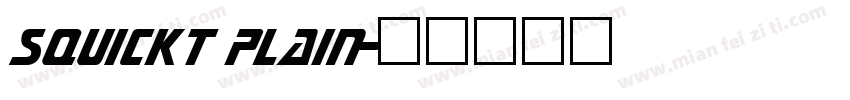 Squickt Plain字体转换